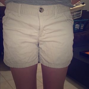 Khaki uniform shorts